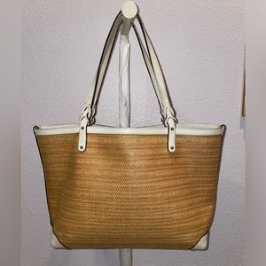 Gucci Raffia/Straw/Jute Top Handle Tote Bag